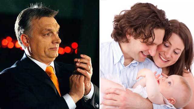 Nygifta par i Ungern får låna 300 000 kronor – efterskänks när tredje barnet föds