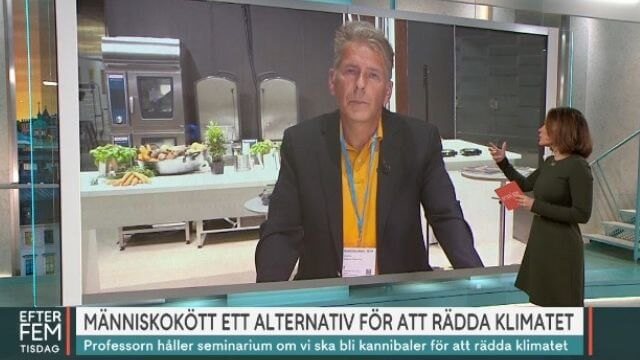 Stockholmsforskare vill väcka idén att äta människor för att rädda klimatet