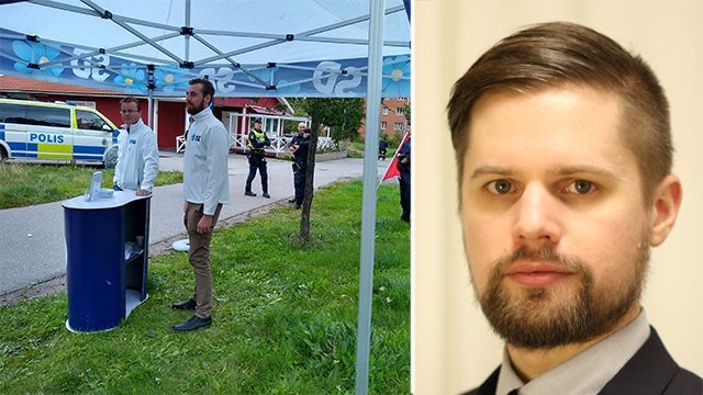 SD begär krismöte med polisen efter att de inte agerade mot stenkastare
