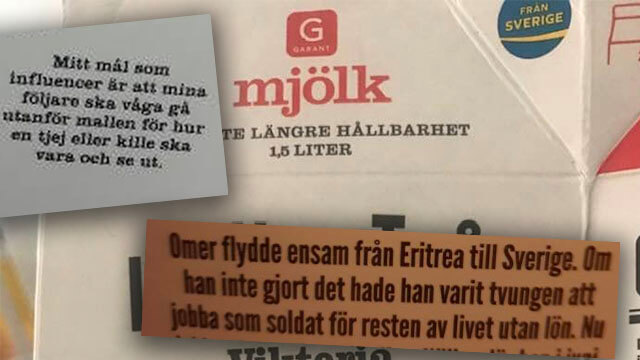 Företaget Axfood bakom genuspolitiska budskap på mjölkpaket: ”bort med könsnormer”