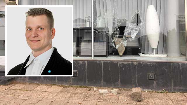 Polisen ignorerar attack mot SD:s partilokal i Karlskoga