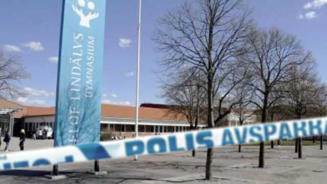 Elev slog lärare blodig på gymnasieskola i Kungsbacka