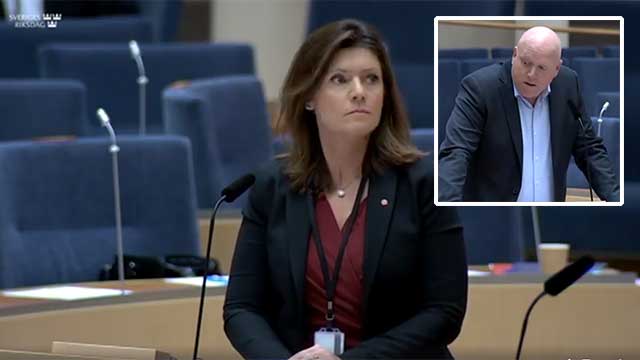 Arbetsmarknadsminister Eva Nordmark (S) i riksdagen: ”Jag vet inte varför jag röstar som jag gör”