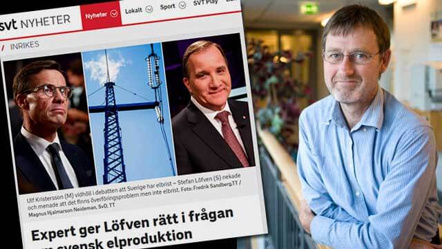 SVT:s ”expert” intygade att kärnkraften kan läggas ned  – avslöjas som vindkraftslobbyist