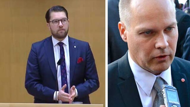 SD väcker missförtroendeförklaring mot justitieministern – M och KD stödjer beslutet