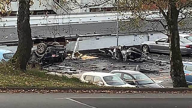 Bilbomb exploderade vid Landvetter – kopplas till organiserad kriminalitet