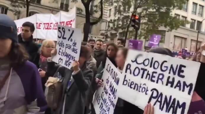 Invandringskritiska feminister utslängda från manifestation mot kvinnovåld