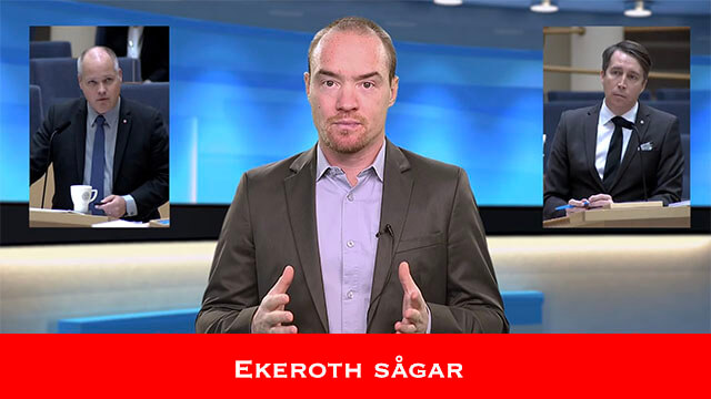 Ekeroth sågar justitieministerns påstående att vi inte har massinvandring