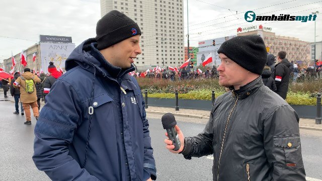 Videoreportage: 100 000 manifesterade på Polens självständighetsdag