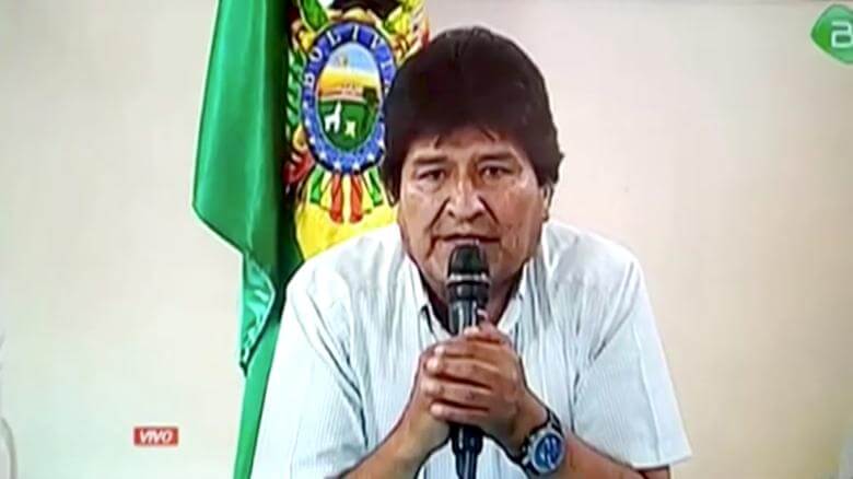 Vänsterledaren Evo Morales avgår efter våldsamma protester om valfusk
