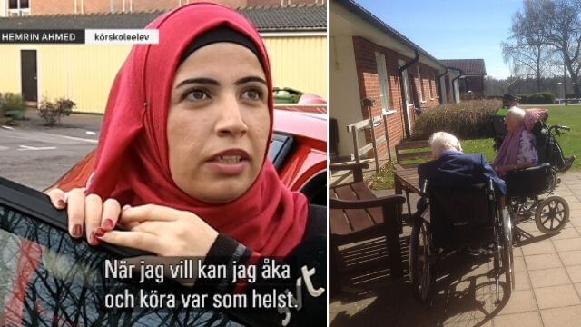 Invandrare får gratis körkortsutbildning på arabiska – äldreboenden läggs ned