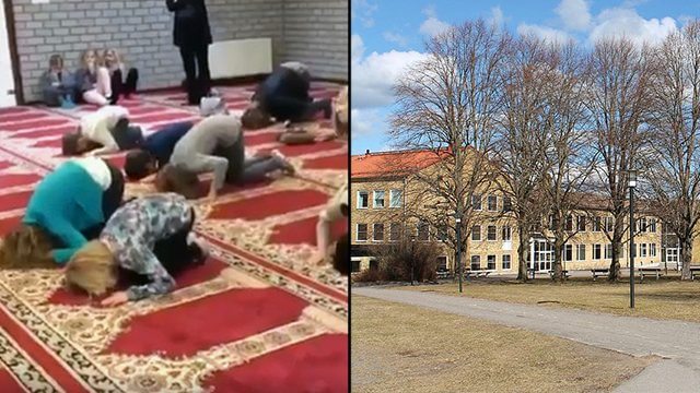 Elever tvingades utföra muslimsk bön på arabiska – flickorna förvisades längst bak i rummet