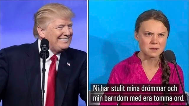 Trump om utnämningen av Greta till årets person: ”Så löjligt”