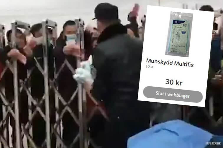 Munskydd är slut på Stockholmsapotek – trots uppmaningar till lugn från myndigheter