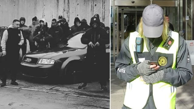 Maskerat gäng i ’utsatt område’ jagade bort parkeringsvakt med spottloskor och stenar