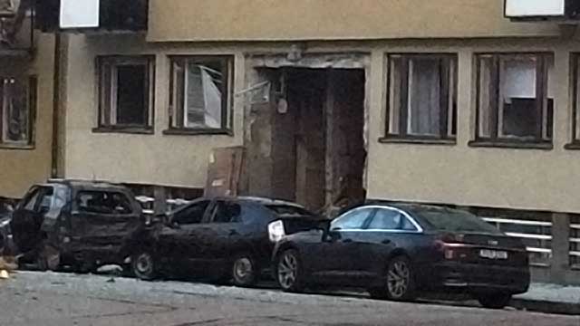 Kraftig explosion på Östermalm i centrala Stockholm