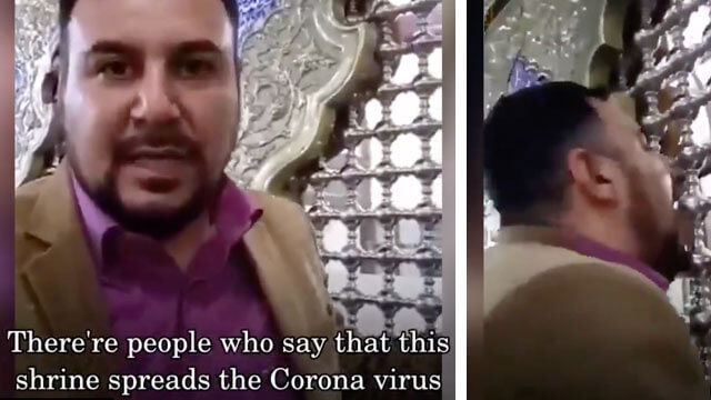 Iranier slickar på muslimska helgedomar – misstänks vara coronahärdar