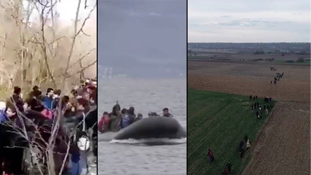 VIDEO: Stora skaror migranter samlas nu vid turkiska gränsen för att ta sig till Europa