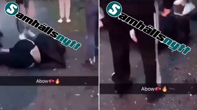 VIDEO: Gäng sparkar och slår utslagen flicka: ”Din lilla fitta”