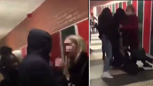 VIDEO: Gäng hetsar och misshandlar flicka i skola – skolpersonal tittar på