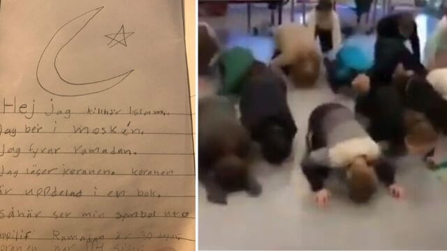 9-åriga elever i Tierp tvingades bekänna sig: ”Jag tillhör islam”