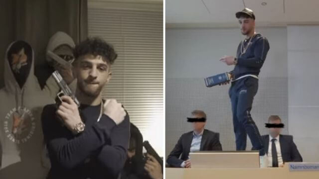 Multikriminell rapartist spelade in musikvideo i tingsrätten: ”Brott lönar”
