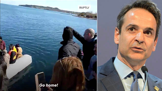 Grekiska öbor stoppade båt med illegala invandrare: ”Åk tillbaka!”