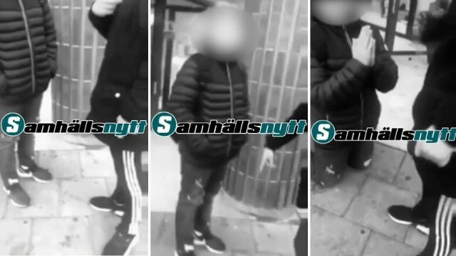 VIDEO: Svensk pojke tvingas ned på knä och örfilas – ”Jag tar jackan med våld”