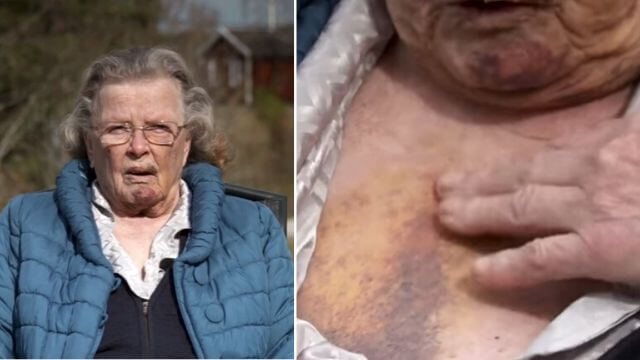 87-åriga Astrid rånmisshandlades blå i sitt hem