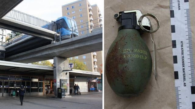Vårstädare hittade misstänkta handgranater i ’utsatt område’