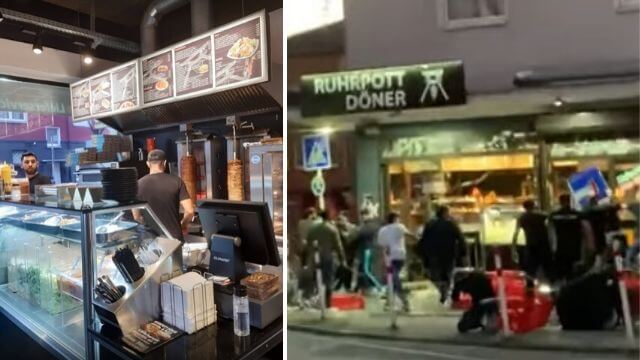 VIDEO: Stort kebabslagsmål i Tyskland – köttet var ”för mörkt”