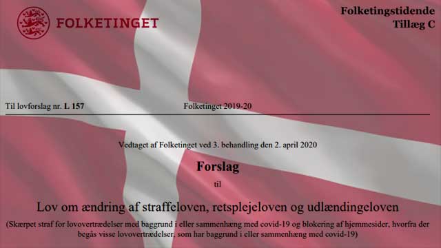 Ny lag inskränker yttrandefriheten i Danmark – kritik mot myndigheter om corona kan ge fängelse