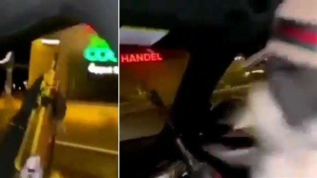 VIDEO: Gäng avlossar automatvapen från bil i Stockholm