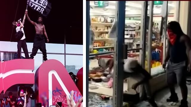 Brutalt kaos i flera amerikanska storstäder