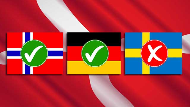 Danmark överväger öppna gränsen för norrmän och tyskar – men inte svenskar