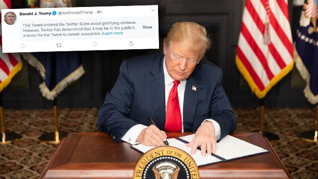 Ny Trump-censur från Twitter – menar att han ”förhärligar våld”