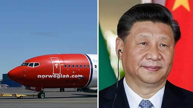Kinesiska staten blir storägare i flygbolaget Norwegian