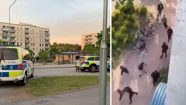 VIDEO: Gängslagsmål med tillhyggen i ’utsatt område’ – ”Vågar inte släppa ut sina barn”
