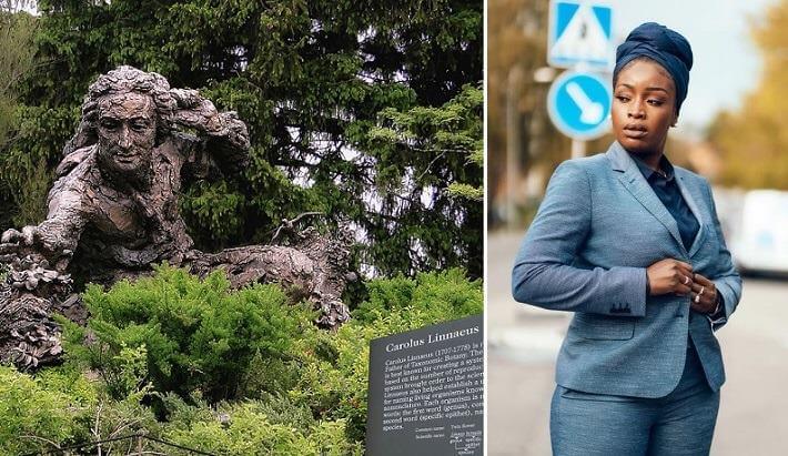 Aktivist uppmanar att riva ner svenska monument: ”I know the Carl von Linne statures are shaking right now”