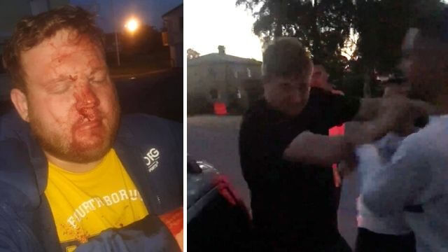 VIDEO: Stort invandrargäng omringar och misshandlar svenskar