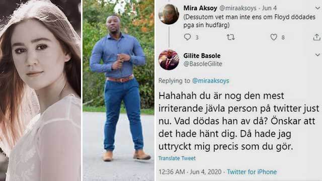KD-politiker ville se Samhällsnytts journalist död i George Floyds ställe: ”Önskar att det hänt dig”
