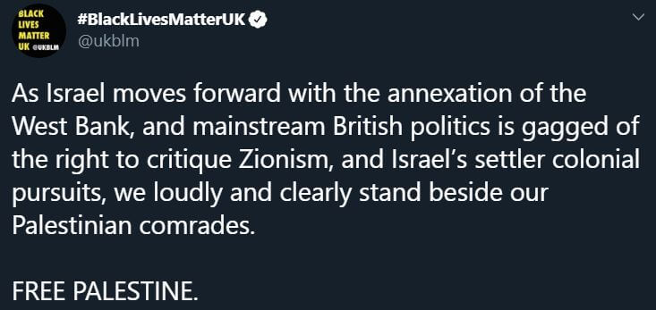 Massiv kritik mot Black Lives Matter efter antisemitiskt utspel