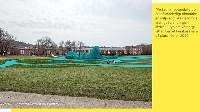 Två betongjättar Stockholms stads största satsning på offentlig konst – kostar 16 miljoner