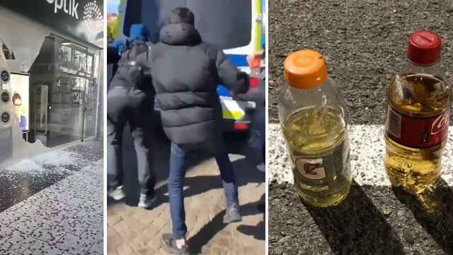 Polisernas vittnesmål från Black Lives Matter – ligister kastade stenar och urin