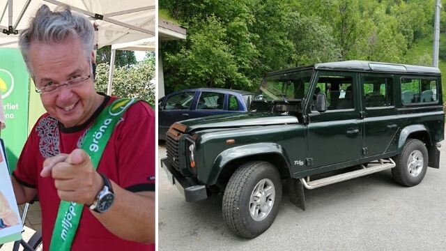 Miljöpartistisk politiker kör 22 äldre bilar: ”Vi undanhåller bilar ur trafik”