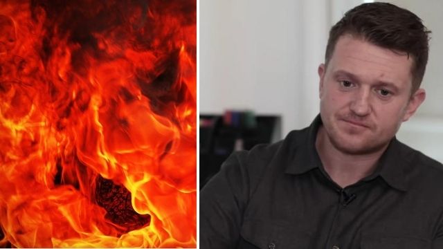 Tommy Robinsons familj utsatt för mordbrand – tvingas i landsflykt