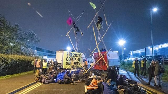 Vänsterextremister lamslår brittisk media