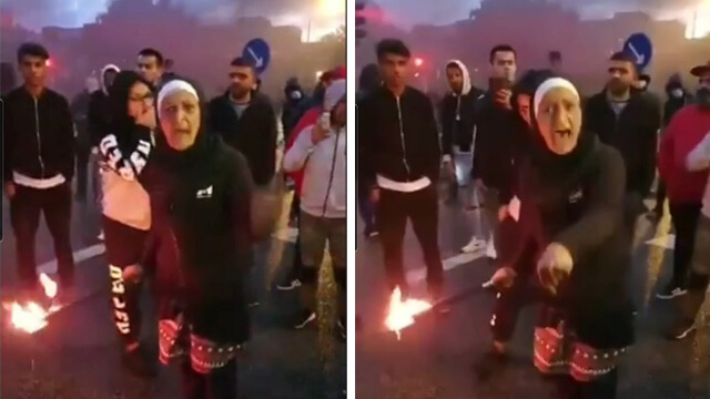 Muslimsk kvinna hetsar upp gäng – vill inte att polisen ska skydda islamkritiker