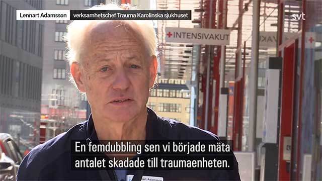 Skenande vårdkostnader för kniv- och skottskadade kriminella