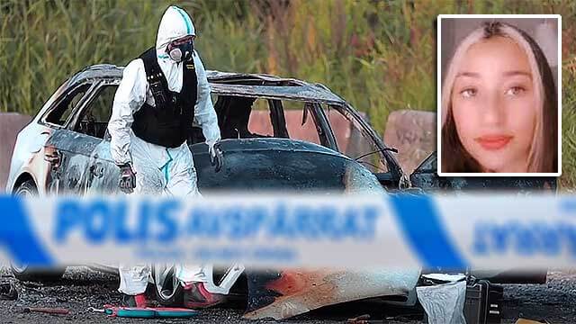 Mordet på 12-åriga Adriana: Mördarnas flyktbil hittad utbränd